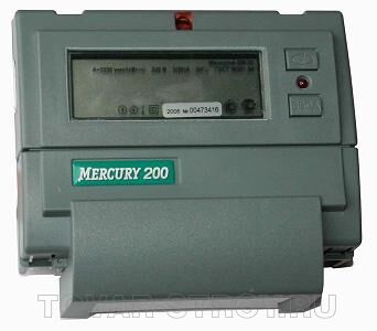 Однофазный, много-тарифный счетчик МЕРКУРИЙ 200 .04