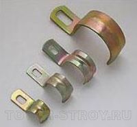Металлическая скоба однолапковая d=25