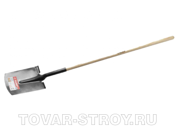 Лопата прямоугольная ЗУБР "Фаворит", черенок из ясеня (4-39511) 310х215х1500 мм