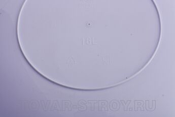 Таз пластмассовый круглый 16 л сиреневый Elfe Россия