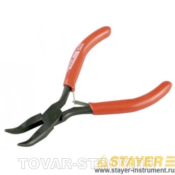 Тонкогубцы STAYER 2218-3 MINI изогнутые, 120 мм