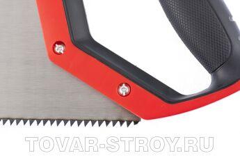 Ножовка по дереву, 400 мм., зуб 2D, каленый крупный зуб 3-4 TPI, двухкомпонентная рукоятка MATRIX MASTER