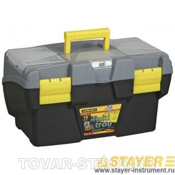 Ящик STAYER 2-38005-16 MULTY TRAY пластмассовый для инструмента, 16" - 400х205х190 мм