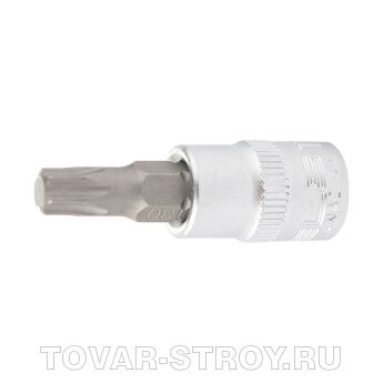 Головка с битой вставкой T25, квадрат 1/4", CrV, STELS