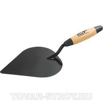Кельма штукатура стальная, деревянная усиленная ручка СИБРТЕХ