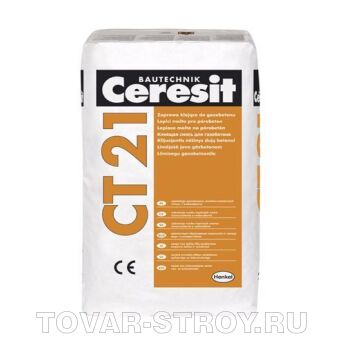 Клей для кладки блоков из ячеистого бетона Сeresit СТ 21/25 25 кг