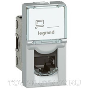 MOSAIC RJ45 UTP кат5е 1мод бел