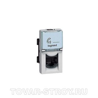076552 - Розетка RJ 45 - Программа Mosaic - категория 5е - FTP - 1 модуль - белый