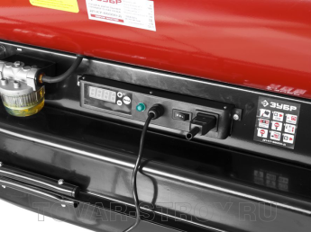 Пушка дизельная прямого нагрева ЗУБР (ДП-К7-65000-Д) 65 кВт, 1600 м3/час, 55.5 л, 6 кг/ч, дисплей