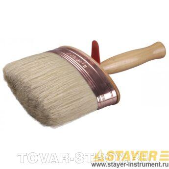 Макловица STAYER 0181-14 UNIVERSAL-PROFI овал, натур. щетина, метал. бандаж, дер. корпус 60 мм, 45х140 мм