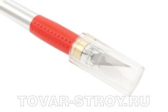 Нож для дизайнерских работ, двухкомпонентная рукоятка + 5 запасных лезвий MATRIX