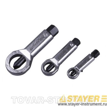 Набор STAYER 43213-H3 Съемники стальные, для прикипевших гаек, 3 шт