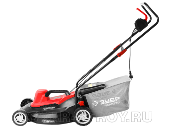 Газонокосилка электрическая ЗУБР (ЗГКЭ-42-1800) 1800 Вт, ш/с 420 мм, высота 25-75 мм, 35 л, 11 кг, 5 позиций