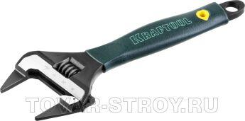 Ключ разводной KRAFTOOL "PROFESSIONAL" (27263-20) обточенные тонкие губки 38мм, 200мм/8"
