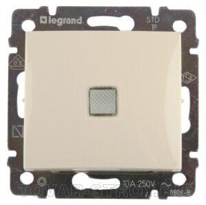 Выключатель Legrand 1-клавишный с подсветкой, слоновая кость