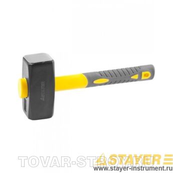 Кувалда STAYER 20110-2 PROFI кованая фибергласовая рукоятка, обратная, 2,0кг