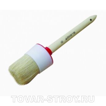 Кисть круглая STAYER 0141-40 UNIVERSAL-STANDART, натур. щетина, пласт. корпус, дер. ручка, N-10х40 мм
