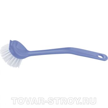 Щетка для посуды круглая d 46 мм *225мм, сиреневая ELFE Light