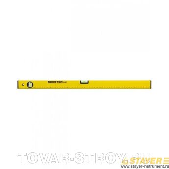 Уровень STAYER 3460-080_z03 STANDARD TOPLevel, коробчатый, 2 противоударных ампулы, линейка, 80см