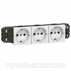 Mosaic Розетка 6м 3Х2К+З н.ст.