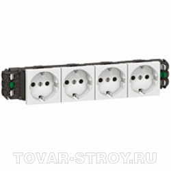 Mosaic Розетка 8м 4Х2К+З н.ст
