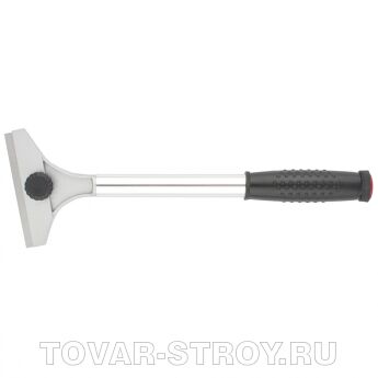 Скребок, 100 мм, фиксированное лезвие удл. металлическая обрезиненная ручка MATRIX MASTER