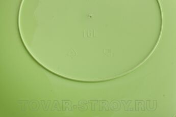 Таз пластмассовый круглый 16 л зеленый ТМ Elfe Россия