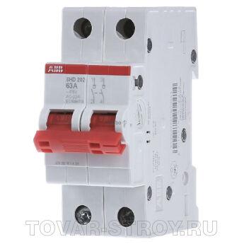 Рубильник ABB серия SHD (красный рычаг) 2П 201/32