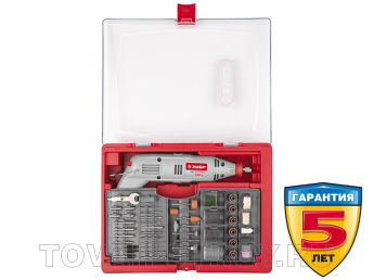 Гравер ЗУБР с набором мини-насадок (ЗГ-130ЭК Н176) 176 предметов