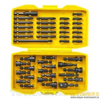 Набор STAYER 26225-H45 PROFESSIONAL: Насадки BlackPro для ударного шуруповерта, Сr-Mo сталь, 45предм