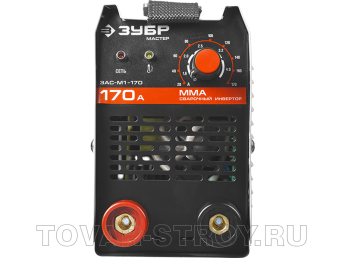 Сварочный инвертор ЗУБР (ЗАС-М1-170) 170 А, 220 В, ММА, IGBT, ПВ-30%, Hot start, Arc Force, Anti-Stick