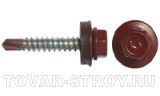 Саморез кровельный RAL - 3003 ZP 4,8 х 51 мм (рубиново-красный)