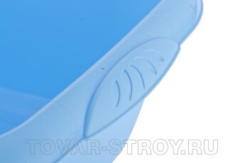 Таз пластмассовый квадратный 12л, голубой ТМ Elfe Россия