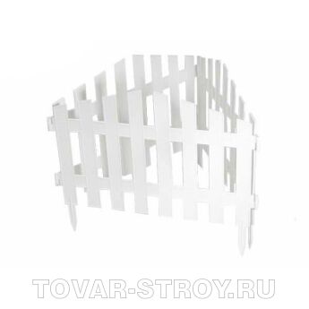 Забор декоративный "Марокко" 28 х 43 см., белый PALISAD Россия (7 секций, длина 3 метра)