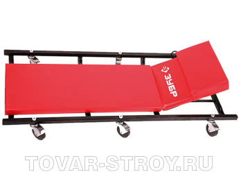 Лежак ЗУБР ПРОФИ (43523) 6 колес, регул. подголовник