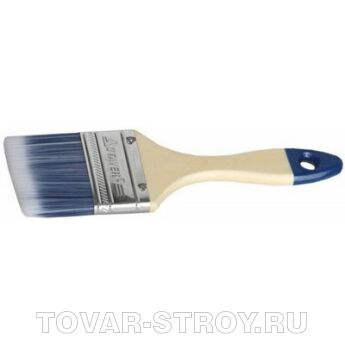 Плоская кисть STAYER AQUA-STANDARD 01032-050, искусственная щетина, деревянная ручка, 50мм
