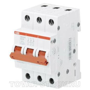 Рубильник ABB серия SHD (красный рычаг) 3П 201/63