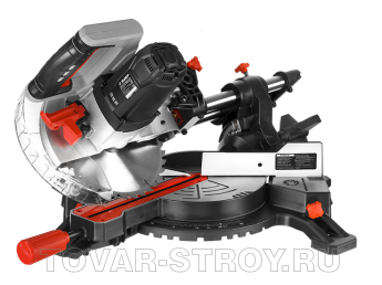 Пила торцовочная ЗУБР с протяжкой (ЗПТ-210-1600 ПЛ) Ø 210х30 мм, 1600 Вт, пропил 90°-70/220 мм; 45°-35/160 мм