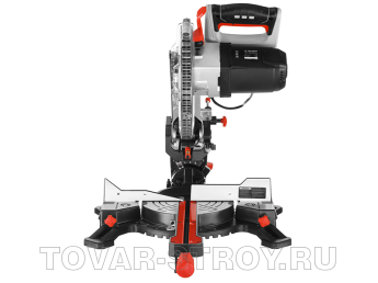 Пила торцовочная ЗУБР с протяжкой (ЗПТ-255-1800 ПЛ) Ø 255х30 мм, 1800 Вт, пропил 90°-90/305 мм; 45°-55/110 мм