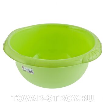 Таз пластмассовый круглый 9л зеленый ТМ Elfe Россия