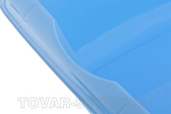 Таз пластмассовый квадратный 12л, голубой ТМ Elfe Россия
