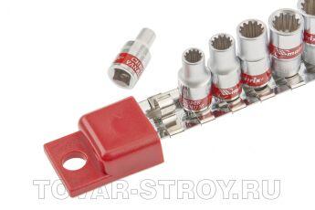 Набор универсальных торцевых головок 1/4", Spline, CrV, 10шт., 4-13мм MATRIX