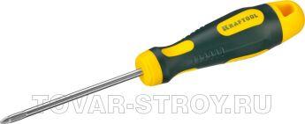 Отвертка KRAFTOOL "EXPERT" X-Drive 250073-1-080/крест PZ1х100мм
