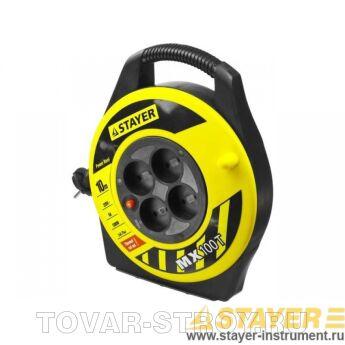 Удлинитель электрический на катушке STAYER MASTER 55071-10 (10 метров)