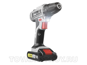 Дрель-шуруповерт ЗУБР Li-lon (ДА-18-2-Ли КНМ1) 18 В, 1.5 А-ч, 10 мм, 32 Н-м, 0-350/0-1350 об/мин, БЗУ