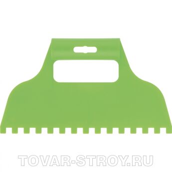 Шпатель для клея, пластмассовый, зубчатый 8х8 мм СИБРТЕХ