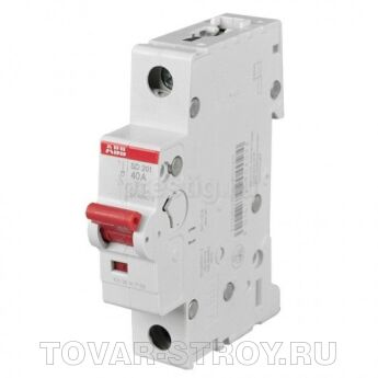 Рубильник ABB серия SD (красный рычаг) 1П 201/63