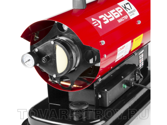 Пушка дизельная прямого нагрева ЗУБР (ДП-К7-15000) 15 кВт, 300 м3/час, 18.5 л, 1.3 кг/ч