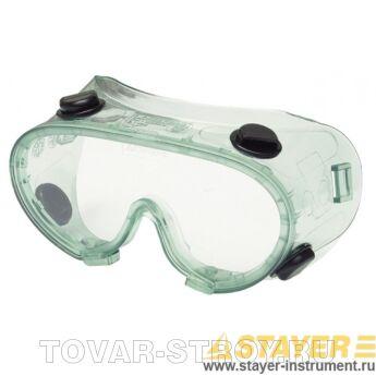 Очки STAYER 2-11026 защитные самосборные закрытого типа с непрямой вентиляцией, поликарбонатные прозрачные линзы