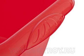 Таз пластмассовый квадратный 18л, красный ТМ Elfe Россия